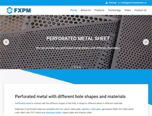 Tablet Screenshot of perforatedmetal.us